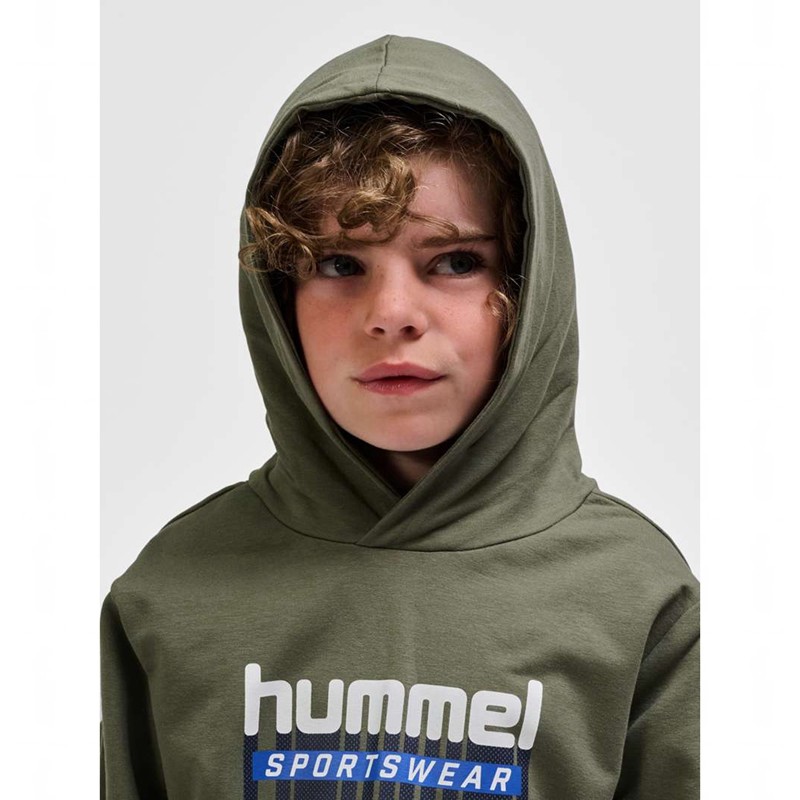 Sweat a Capuche Hummel Tukas Enfant Vert Olive | 597351-999