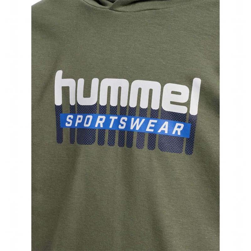 Sweat a Capuche Hummel Tukas Enfant Vert Olive | 597351-999