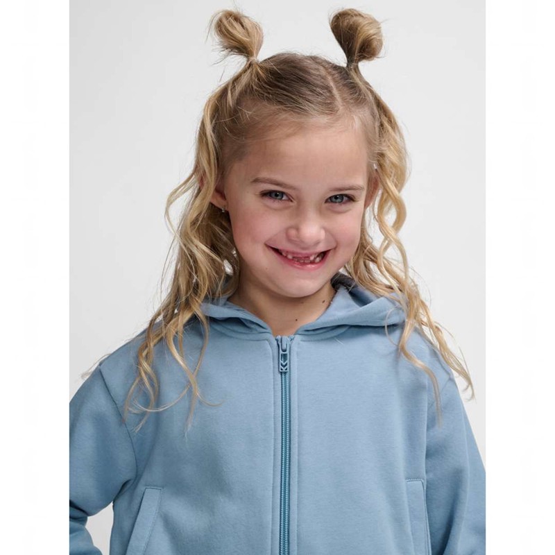 Sweat a Capuche Hummel Zippi Zip Enfant Bleu | 140898-052