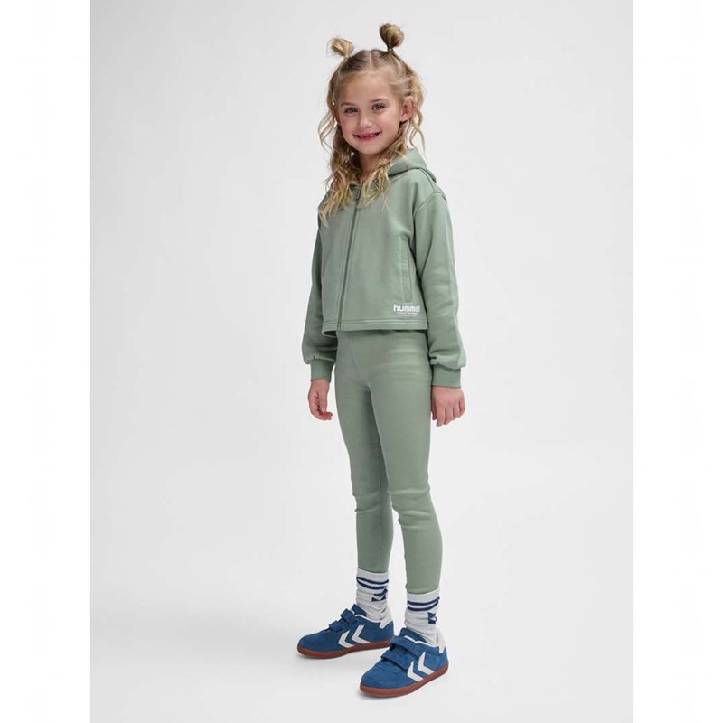 Sweat a Capuche Hummel Zippi Zip Enfant Vert | 373352-078