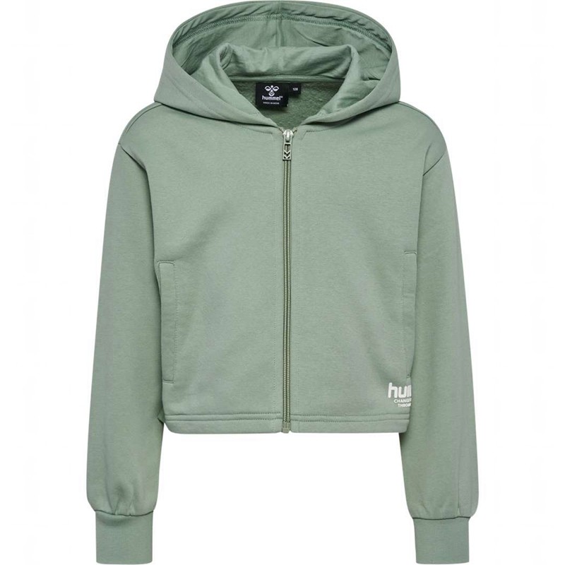 Sweat a Capuche Hummel Zippi Zip Enfant Vert | 373352-078