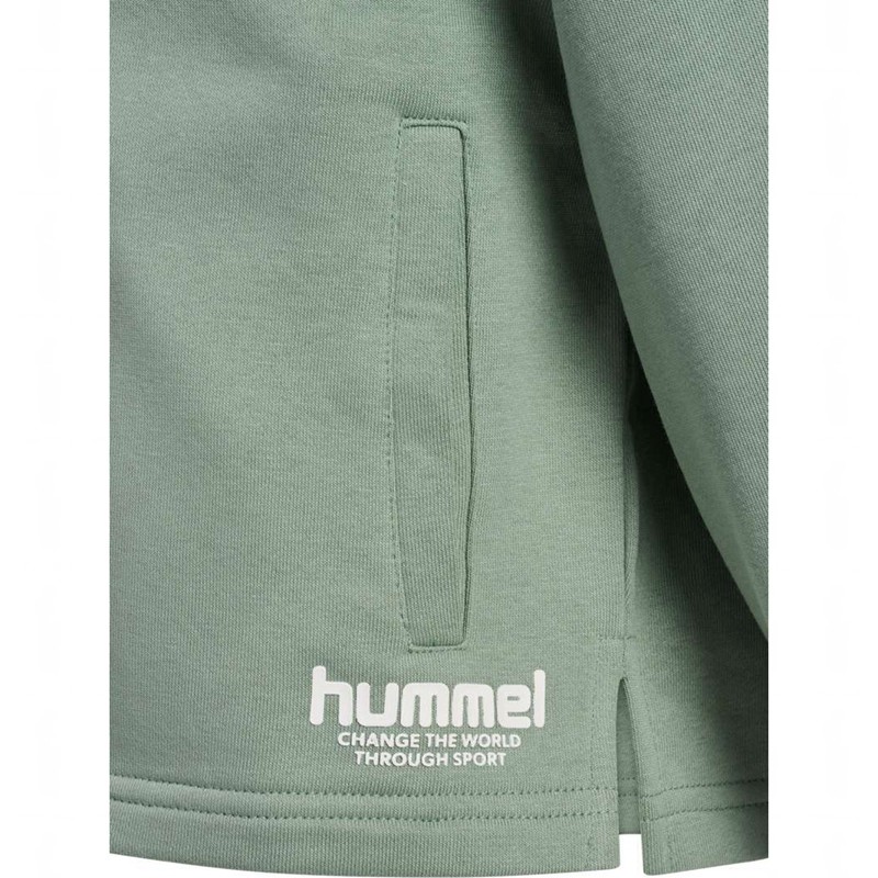 Sweat a Capuche Hummel Zippi Zip Enfant Vert | 373352-078