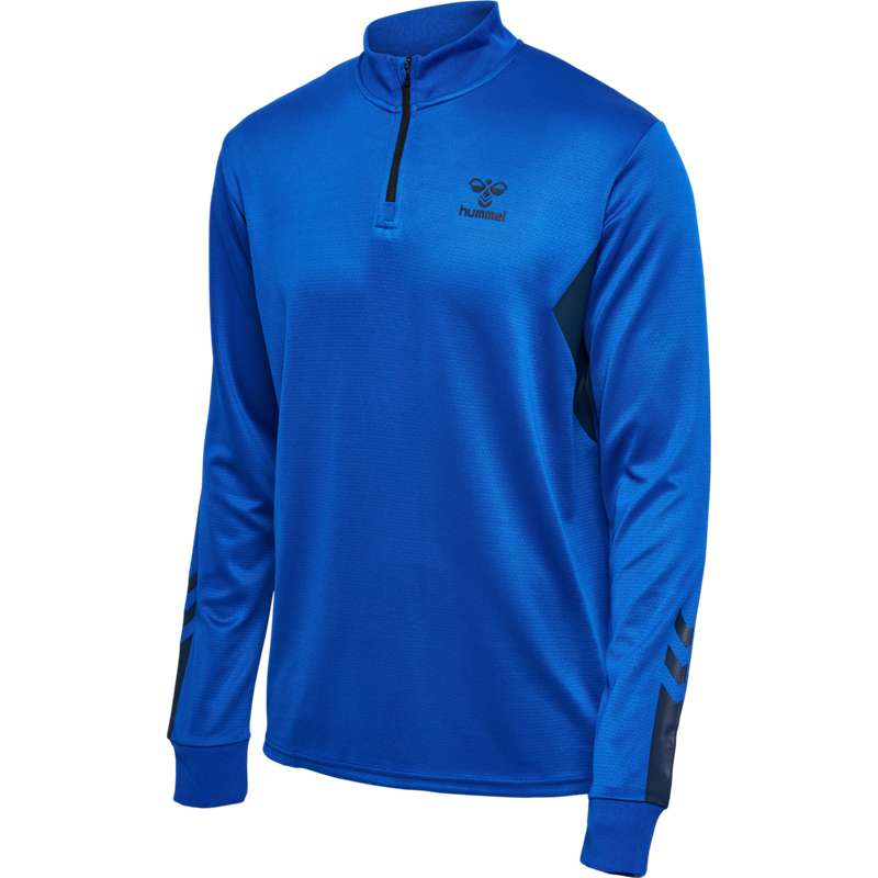 Sweats Hummel Active Pl Half Zip Homme Bleu | 010439-039