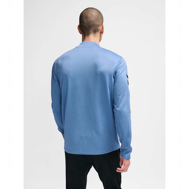Sweats Hummel Active Pl Half Zip Homme Bleu | 389705-737