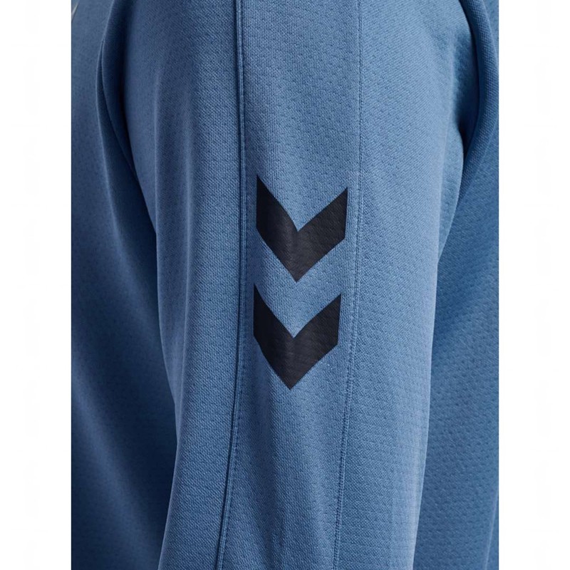 Sweats Hummel Active Pl Half Zip Homme Bleu | 389705-737