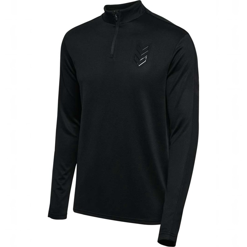 Sweats Hummel Active Pl Half Zip Homme Noir | 593178-964