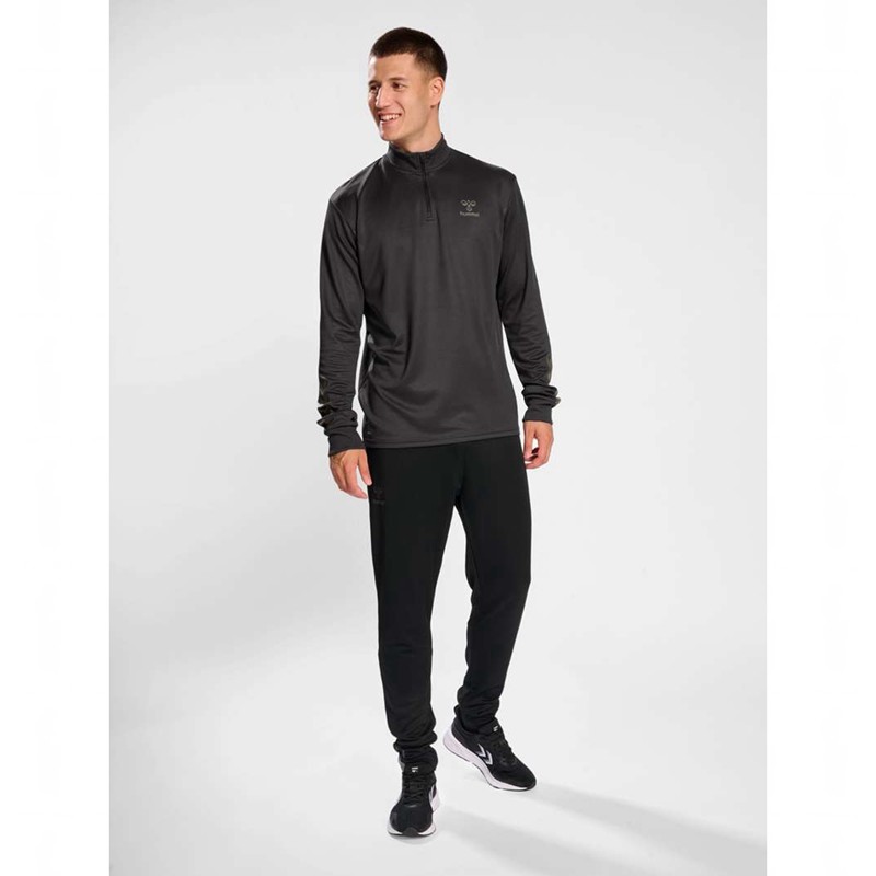 Sweats Hummel Active Pl Half Zip Homme Noir | 521471-961