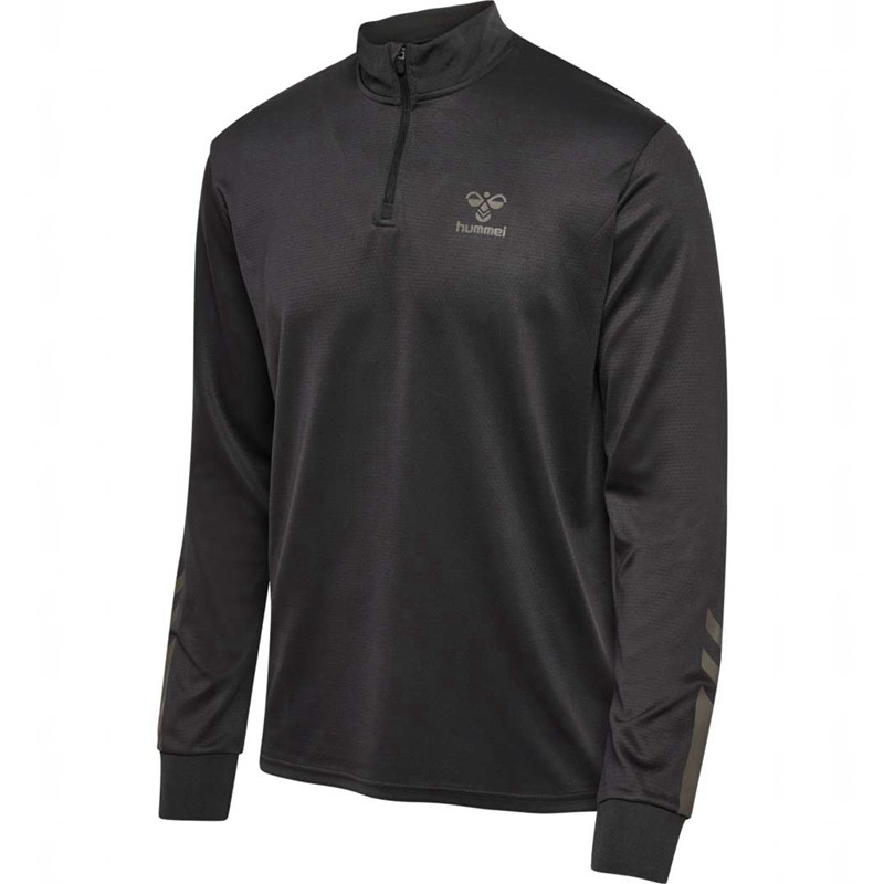 Sweats Hummel Active Pl Half Zip Homme Noir | 521471-961