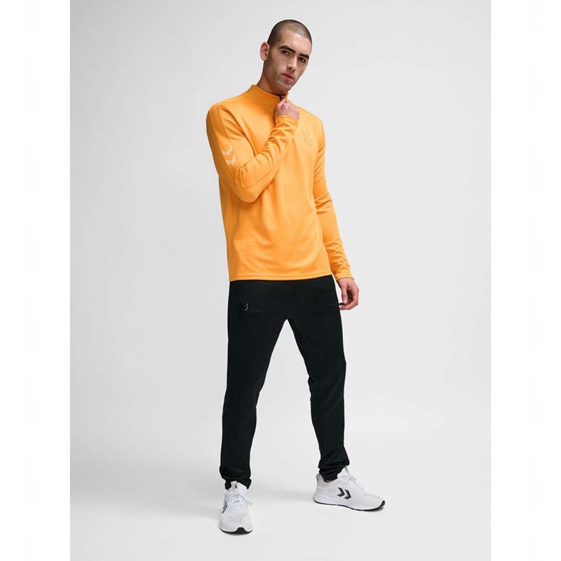 Sweats Hummel Active Pl Half Zip Homme Orange | 961076-984