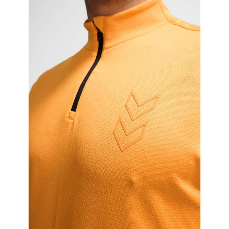 Sweats Hummel Active Pl Half Zip Homme Orange | 961076-984