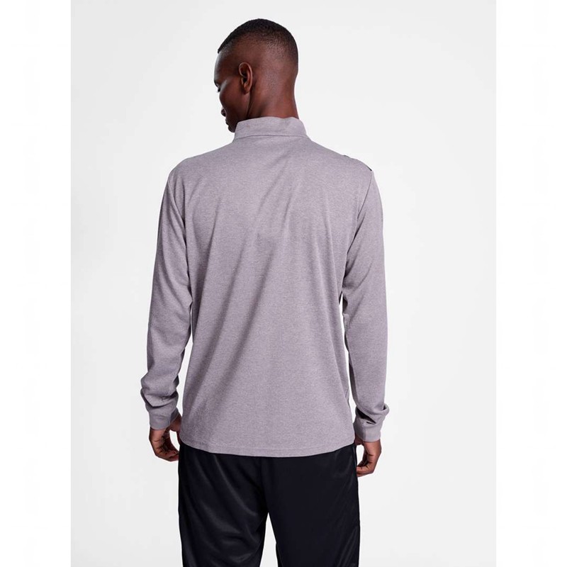 Sweats Hummel Authentic Half Zip Sweat Homme Grise | 857595-763