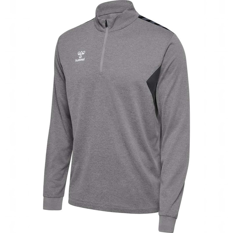 Sweats Hummel Authentic Half Zip Sweat Homme Grise | 857595-763