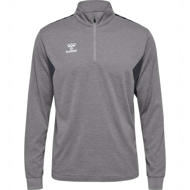 Sweats Hummel Authentic Half Zip Sweat Homme Grise | 857595-763