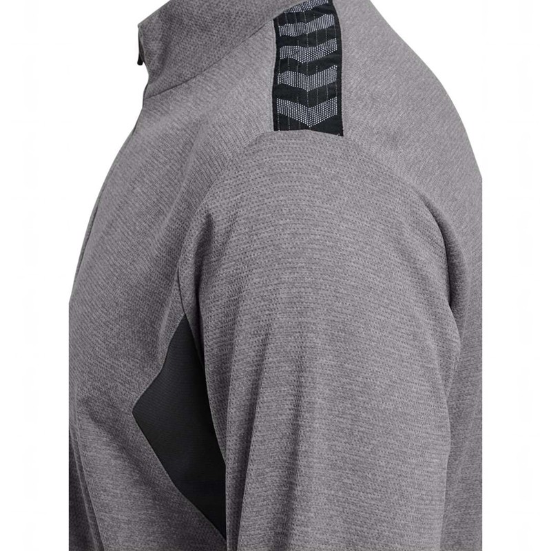 Sweats Hummel Authentic Half Zip Sweat Homme Grise | 857595-763