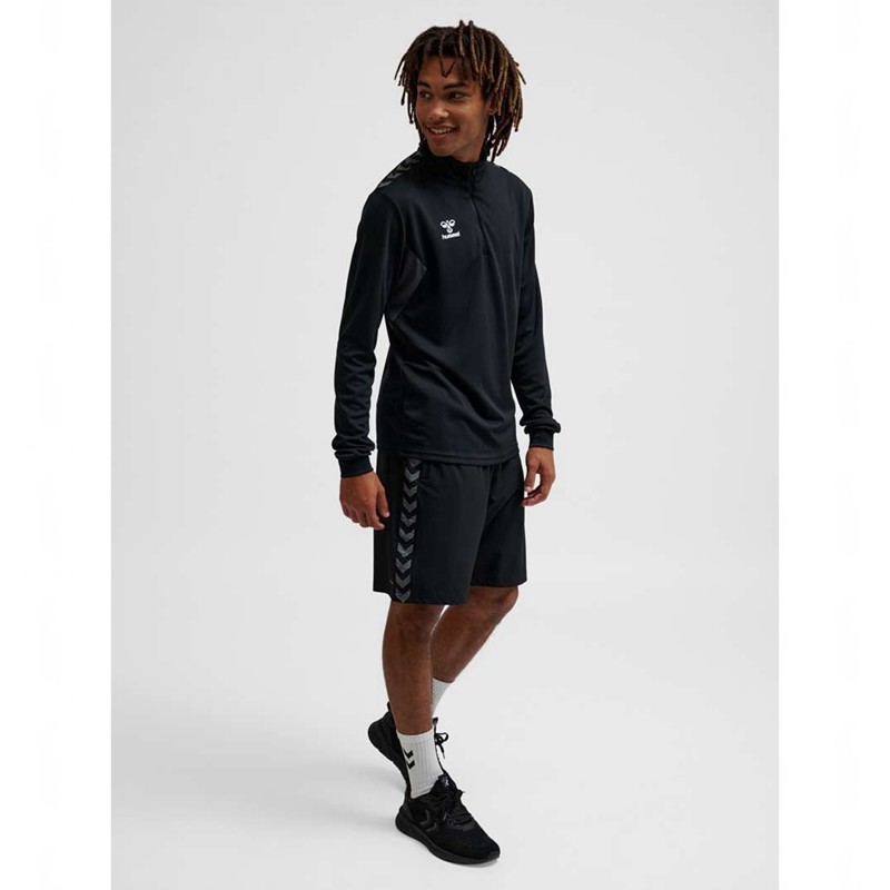 Sweats Hummel Authentic Half Zip Sweat Homme Noir | 538100-311