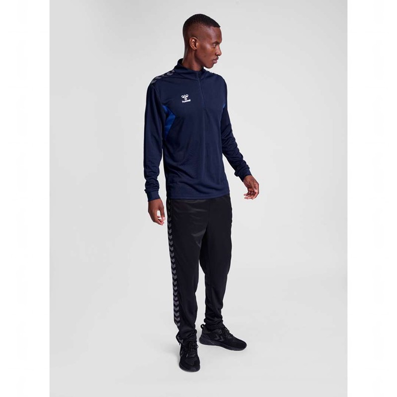 Sweats Hummel Authentic Half Zip Sweat Homme Bleu Marine | 709843-022