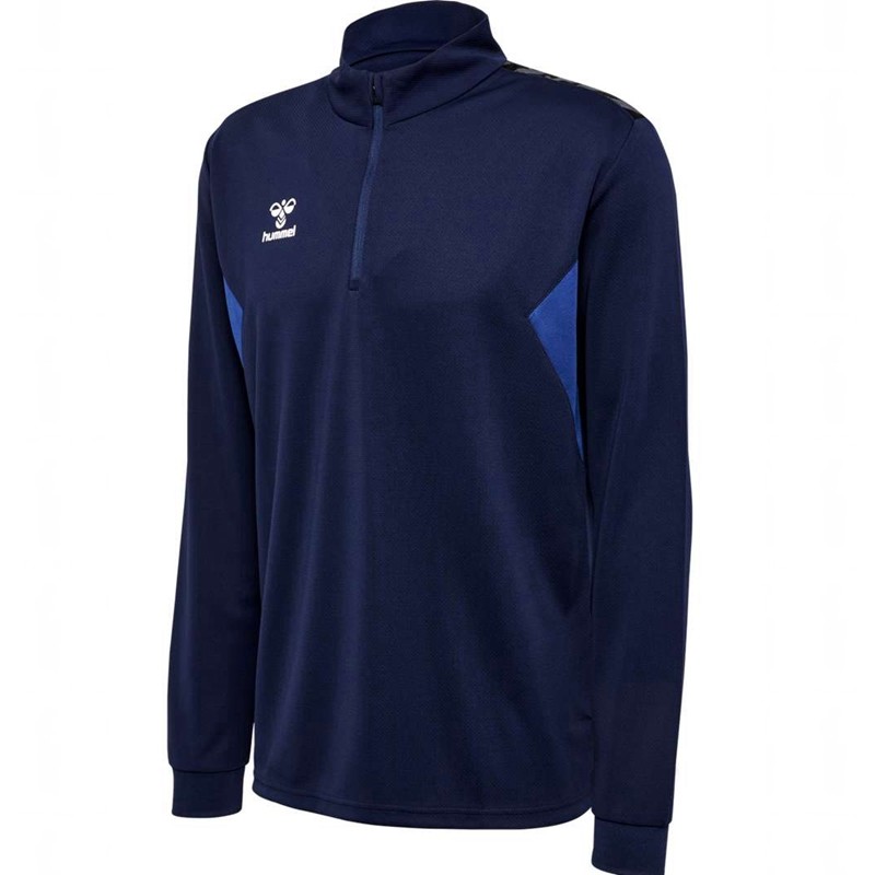 Sweats Hummel Authentic Half Zip Sweat Homme Bleu Marine | 709843-022