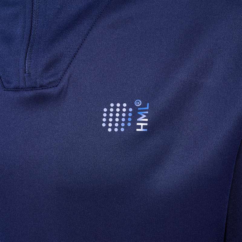 Sweats Hummel Court Half Zip L/S Homme Bleu Marine | 468047-514