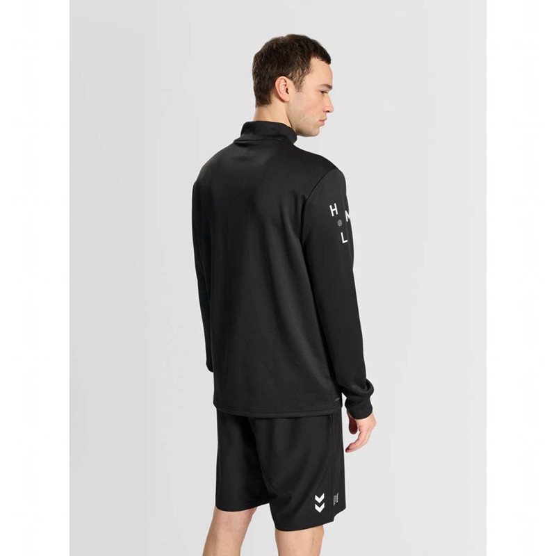 Sweats Hummel Court Half Zip L/S Homme Noir | 756383-794