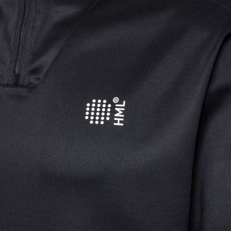 Sweats Hummel Court Half Zip L/S Homme Noir | 756383-794