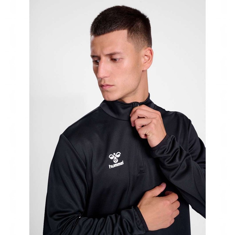 Sweats Hummel Essential Half-zip Homme Noir | 107745-460