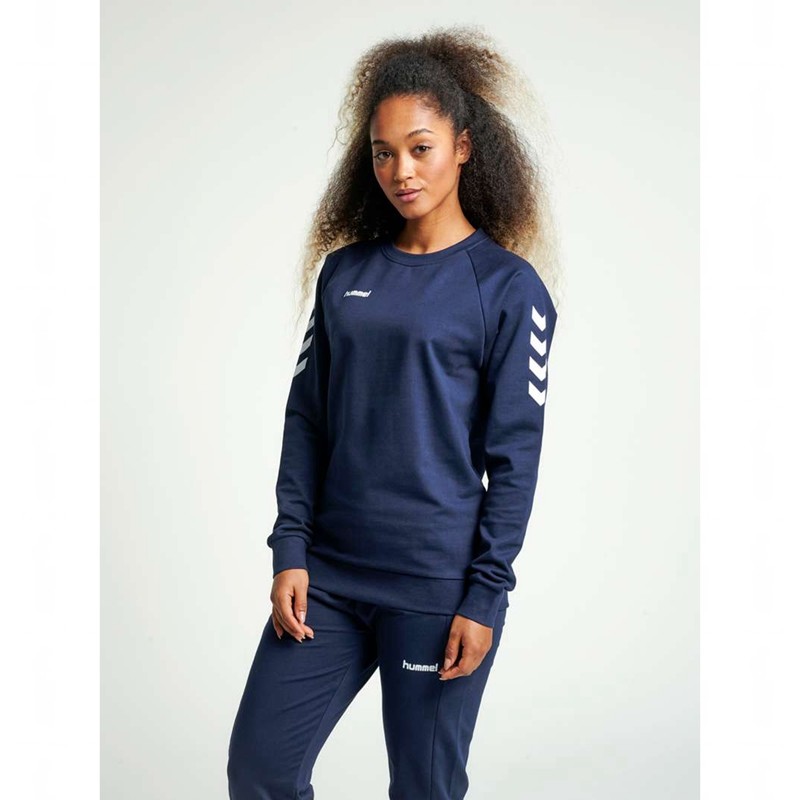 Sweats Hummel Go Cotton Femme Bleu Marine | 210816-489