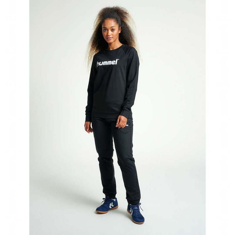 Sweats Hummel Go Cotton Logo Femme Noir | 498009-404