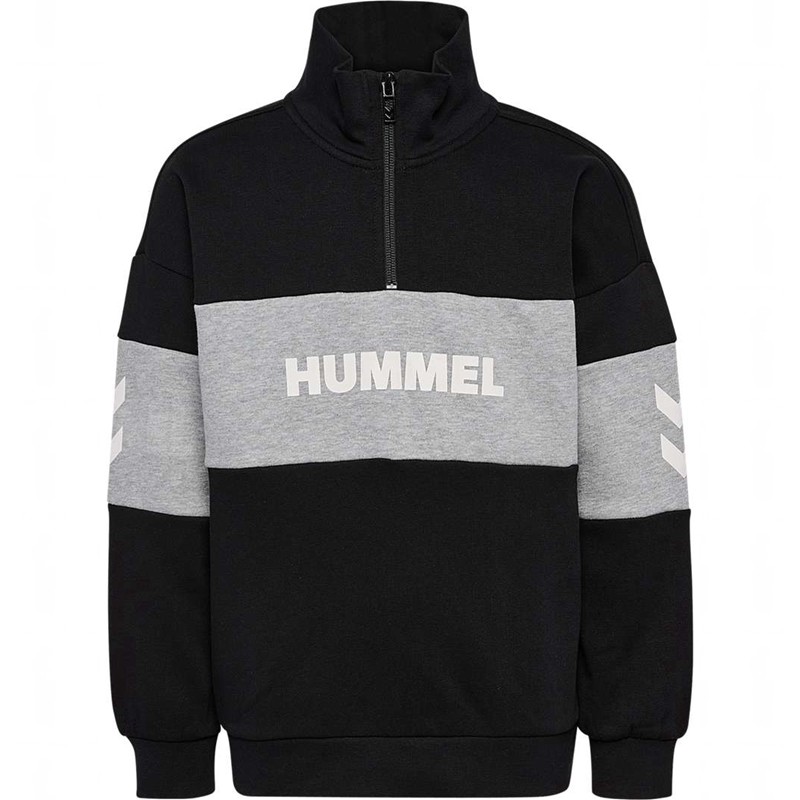 Sweats Hummel Heron Half Zip Enfant Noir | 002498-500