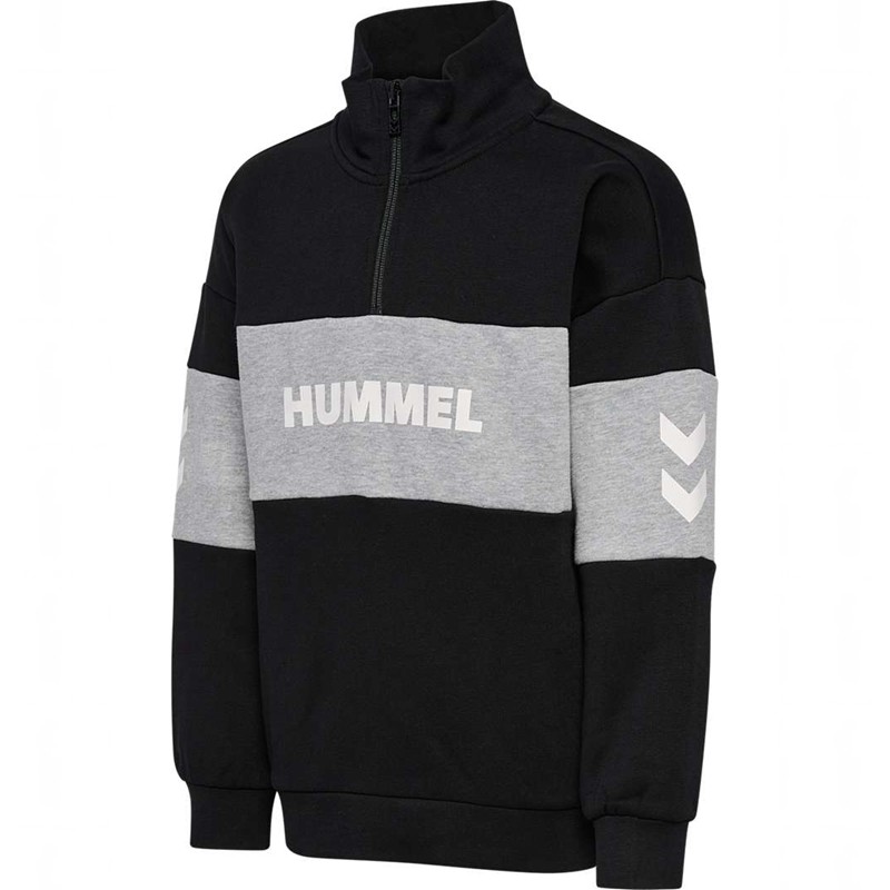 Sweats Hummel Heron Half Zip Enfant Noir | 002498-500
