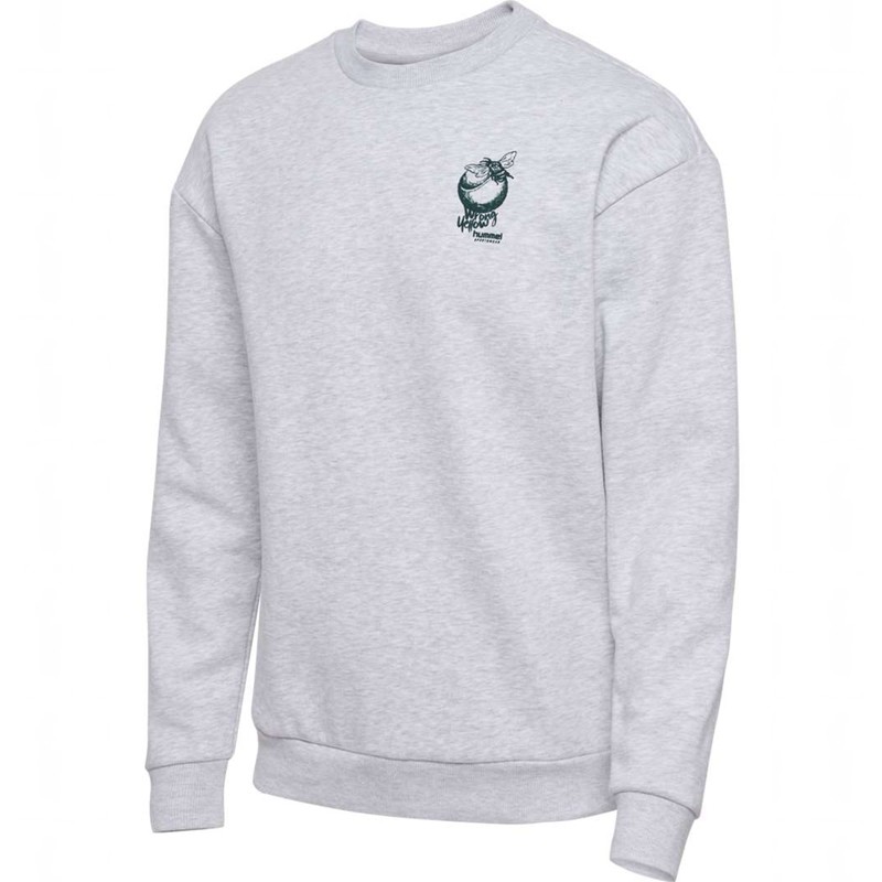 Sweats Hummel Loose Crew Wrong Yellow Homme Grise | 468849-367