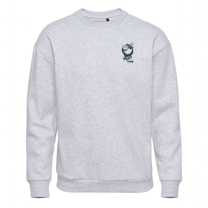 Sweats Hummel Loose Crew Wrong Yellow Homme Grise | 468849-367