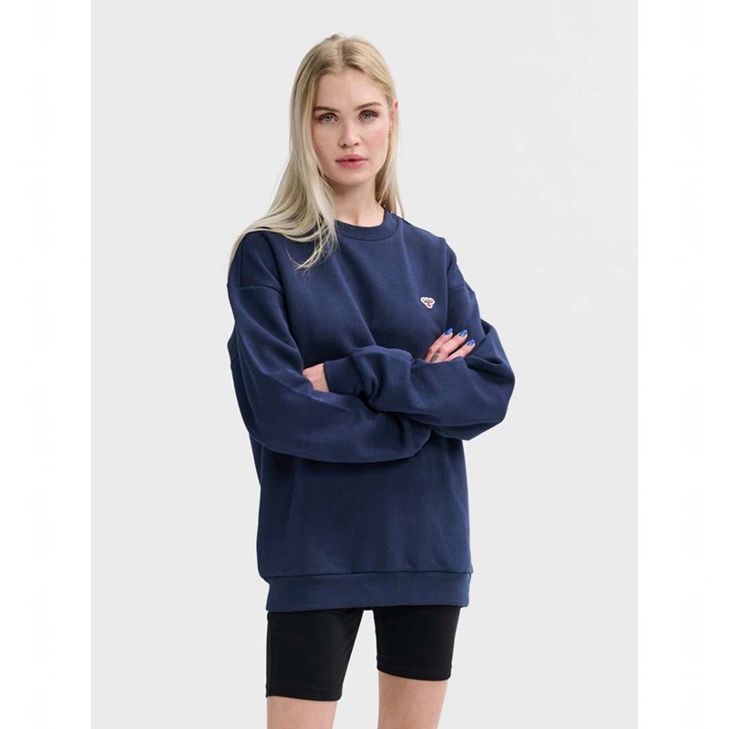 Sweats Hummel Loose Crewneck Bee Femme Bleu Marine | 833452-813