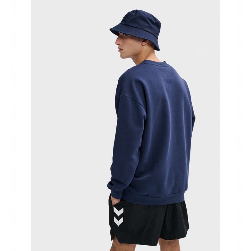 Sweats Hummel Loose Crewneck Bee Femme Bleu Marine | 833452-813