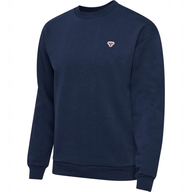 Sweats Hummel Loose Crewneck Bee Femme Bleu Marine | 833452-813