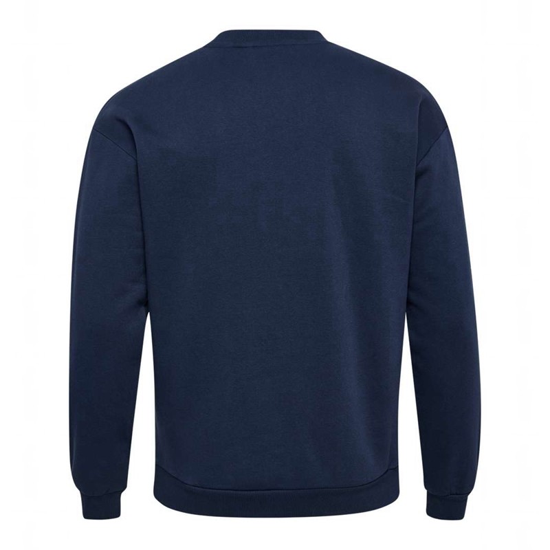 Sweats Hummel Loose Crewneck Bee Femme Bleu Marine | 833452-813