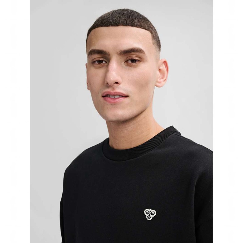 Sweats Hummel Loose Crewneck Bee Femme Noir | 052215-131