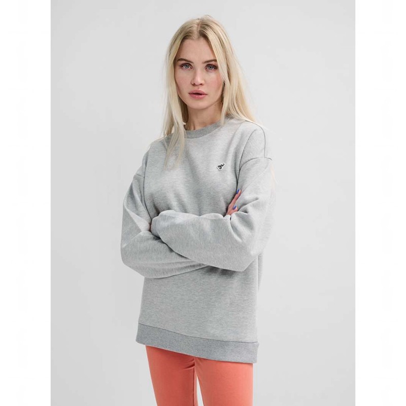 Sweats Hummel Loose Crewneck Bee Homme Grise | 250689-389