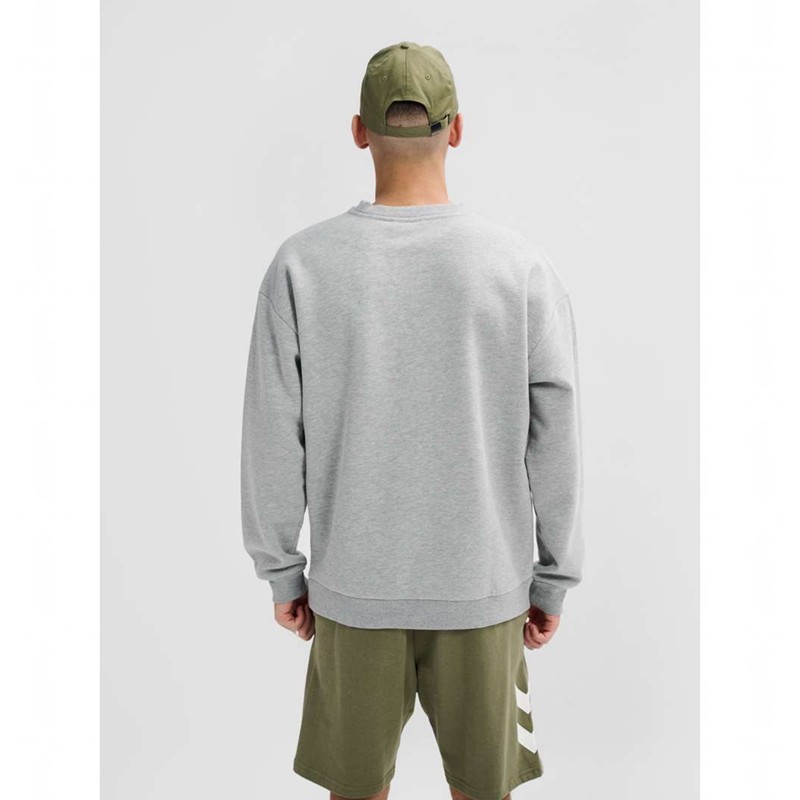Sweats Hummel Loose Crewneck Bee Homme Grise | 250689-389