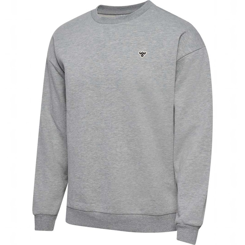 Sweats Hummel Loose Crewneck Bee Homme Grise | 250689-389