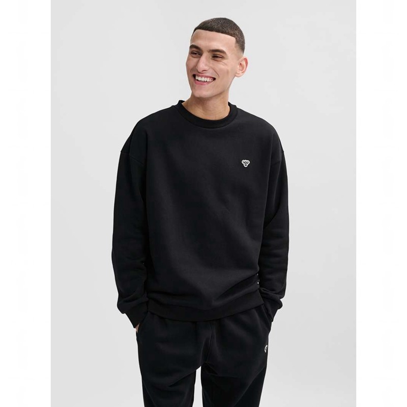 Sweats Hummel Loose Crewneck Bee Homme Noir | 853692-305