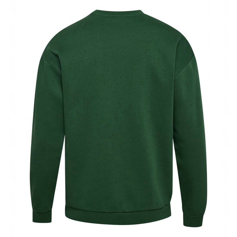 Sweats Hummel Loose Crewneck University Bee Femme Vert | 871791-733