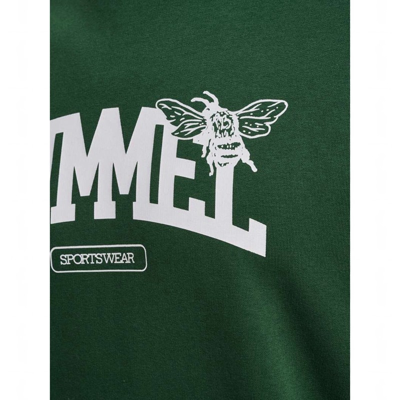 Sweats Hummel Loose Crewneck University Bee Femme Vert | 871791-733