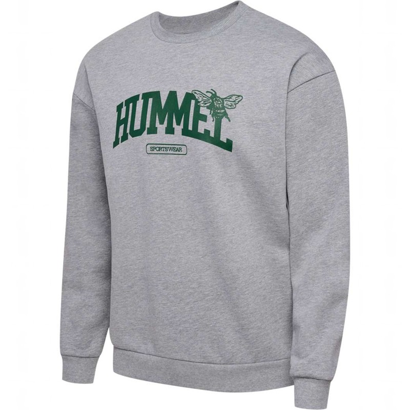 Sweats Hummel Loose Crewneck University Bee Femme Grise | 215836-584