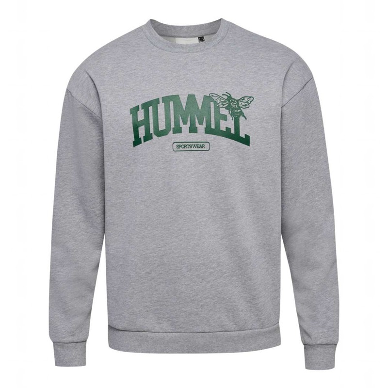 Sweats Hummel Loose Crewneck University Bee Femme Grise | 215836-584