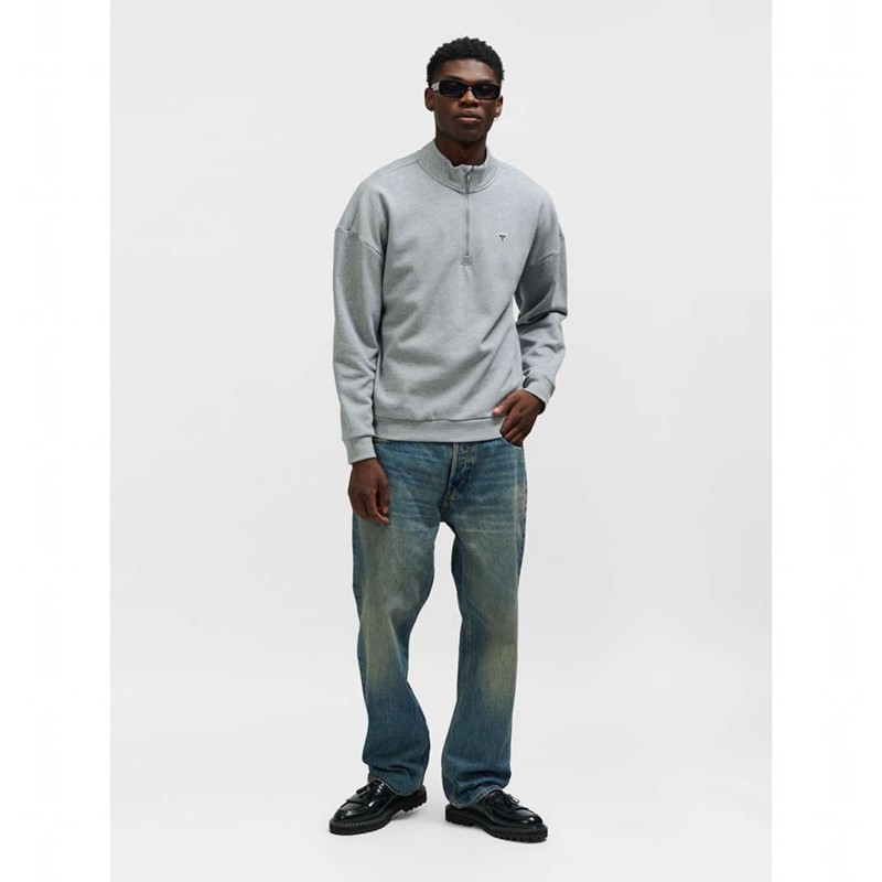 Sweats Hummel Loose Half Zip Bee Homme Grise | 895488-452