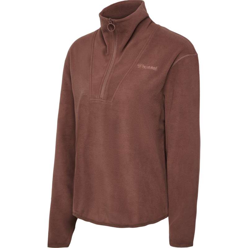 Sweats Hummel Mt Connect Loose Half Zip Femme Marron | 881729-967