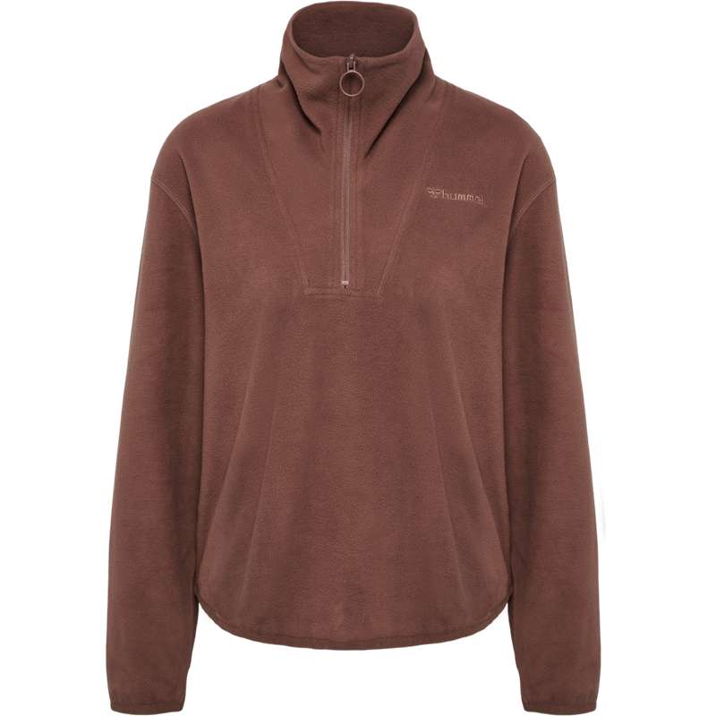 Sweats Hummel Mt Connect Loose Half Zip Femme Marron | 881729-967