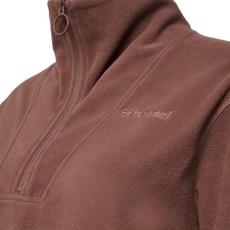 Sweats Hummel Mt Connect Loose Half Zip Femme Marron | 881729-967