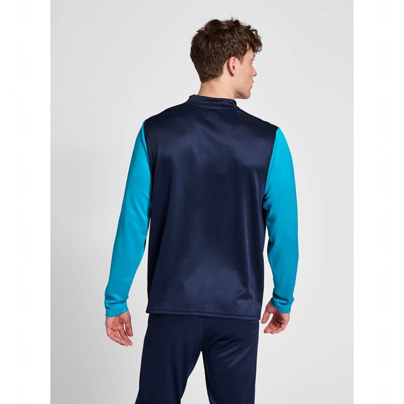 Sweats Hummel Ongrid 1/2 Zip Poly Sweat Homme Bleu Marine | 074333-723
