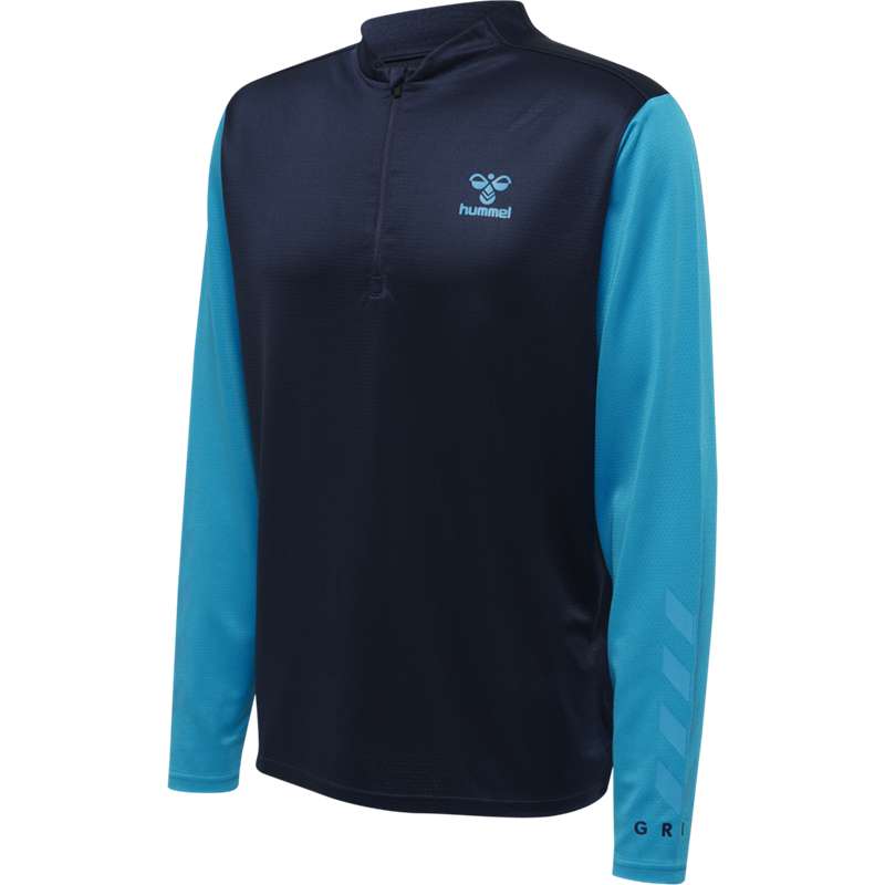 Sweats Hummel Ongrid 1/2 Zip Poly Sweat Homme Bleu Marine | 074333-723